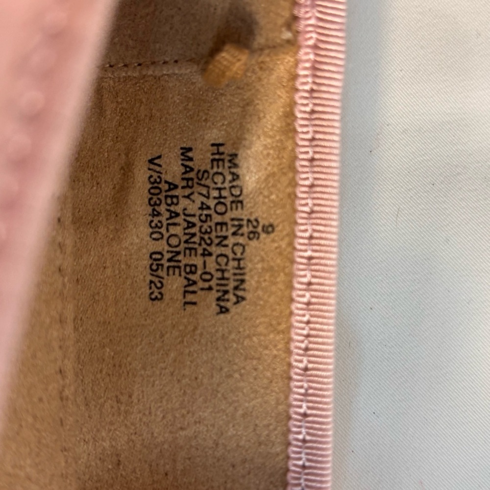 OLD NAVY Sz Abolone Ballet Flats Square Toe Eleastic Light Pink NEW WITH TAG - Picture 8 of 8